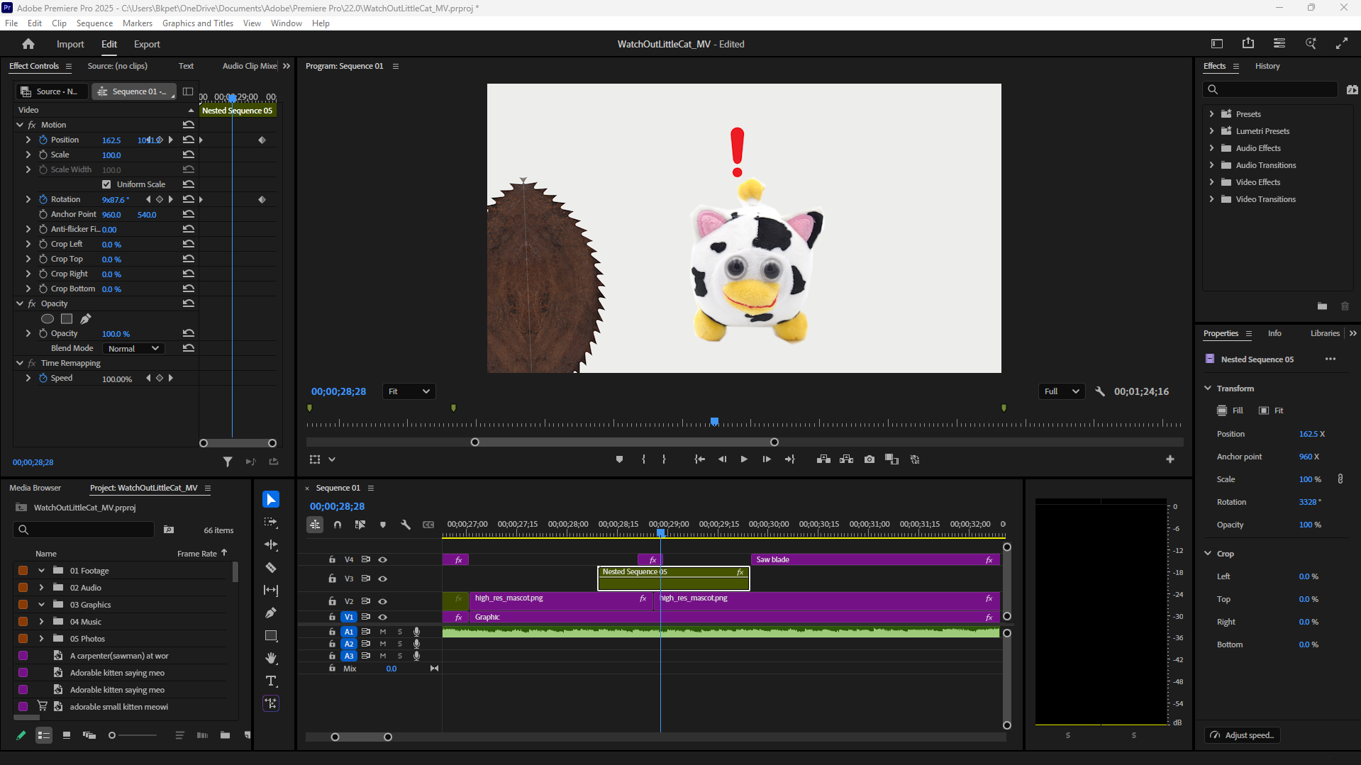 Screenshot of Premiere Pro Timeline